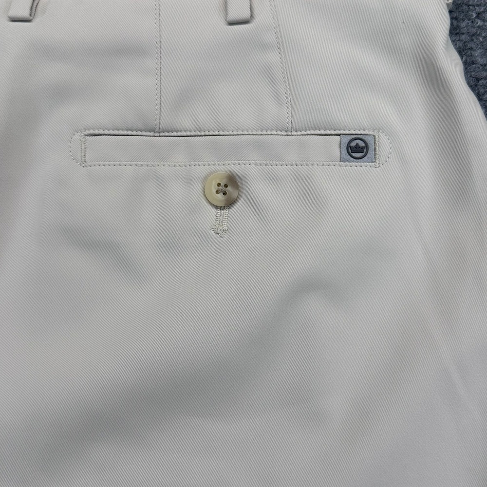 Peter Millar Men's Performance Shorts Khaki Size 35 Golf Casual Summer Wear - Picture 8 of 10